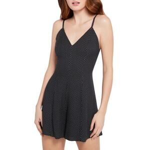 ALICE + OLIVIA Erin Polka Dot Flared Romper Size 0
